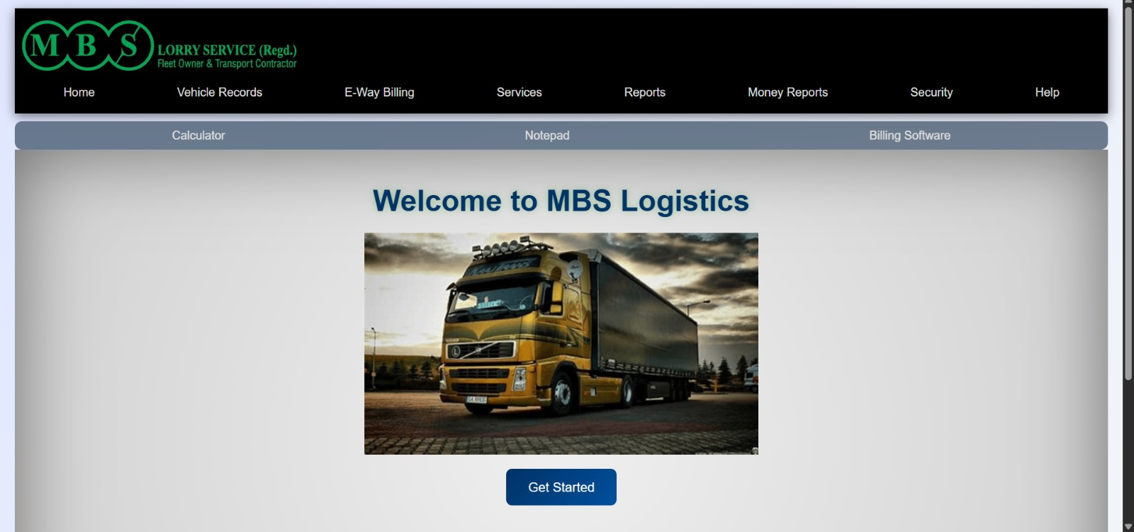 Logistics & Billing Platform - Screenshot 1